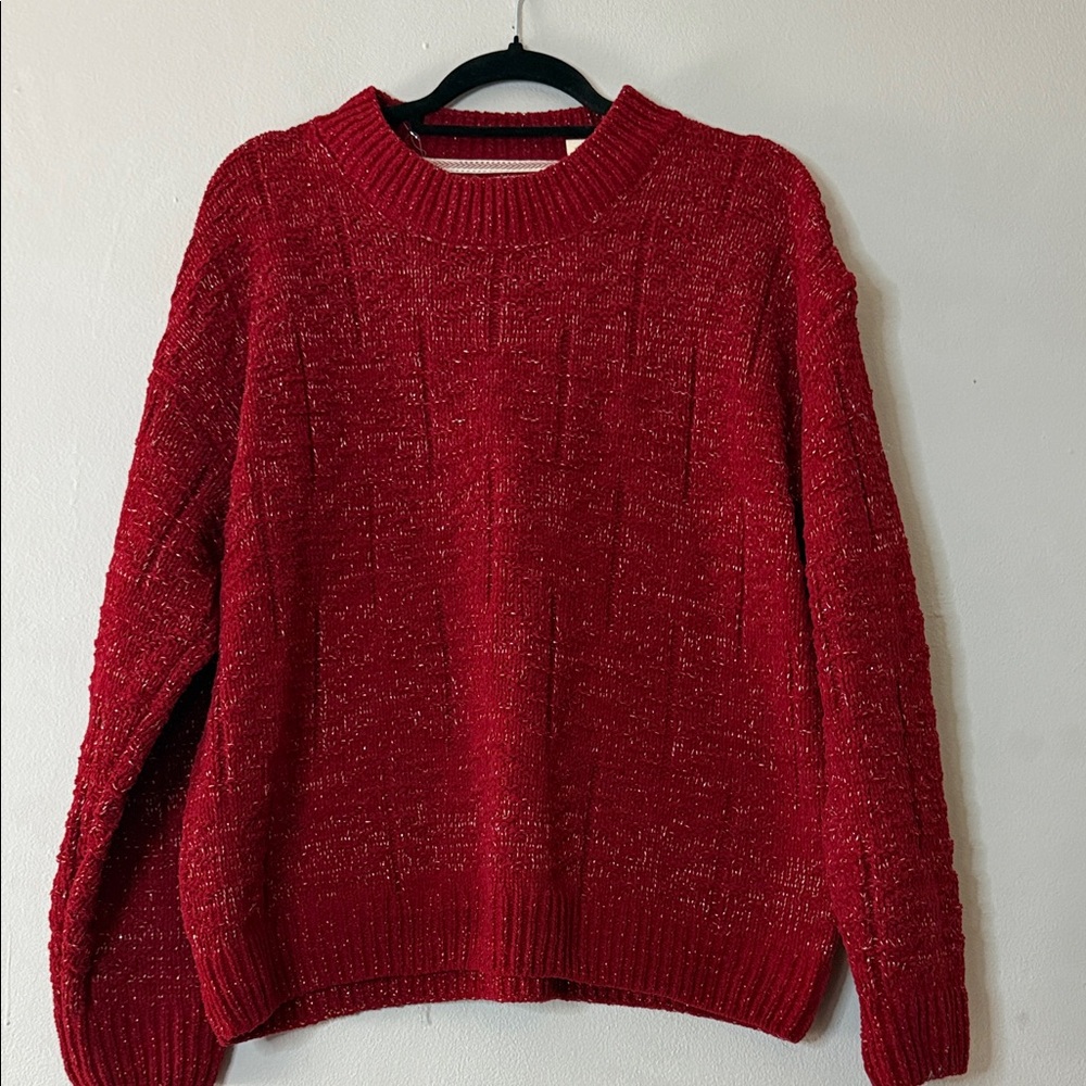 Weatherproof Vintage sweater knit crewneck long sleeve cozy fall winter - XL